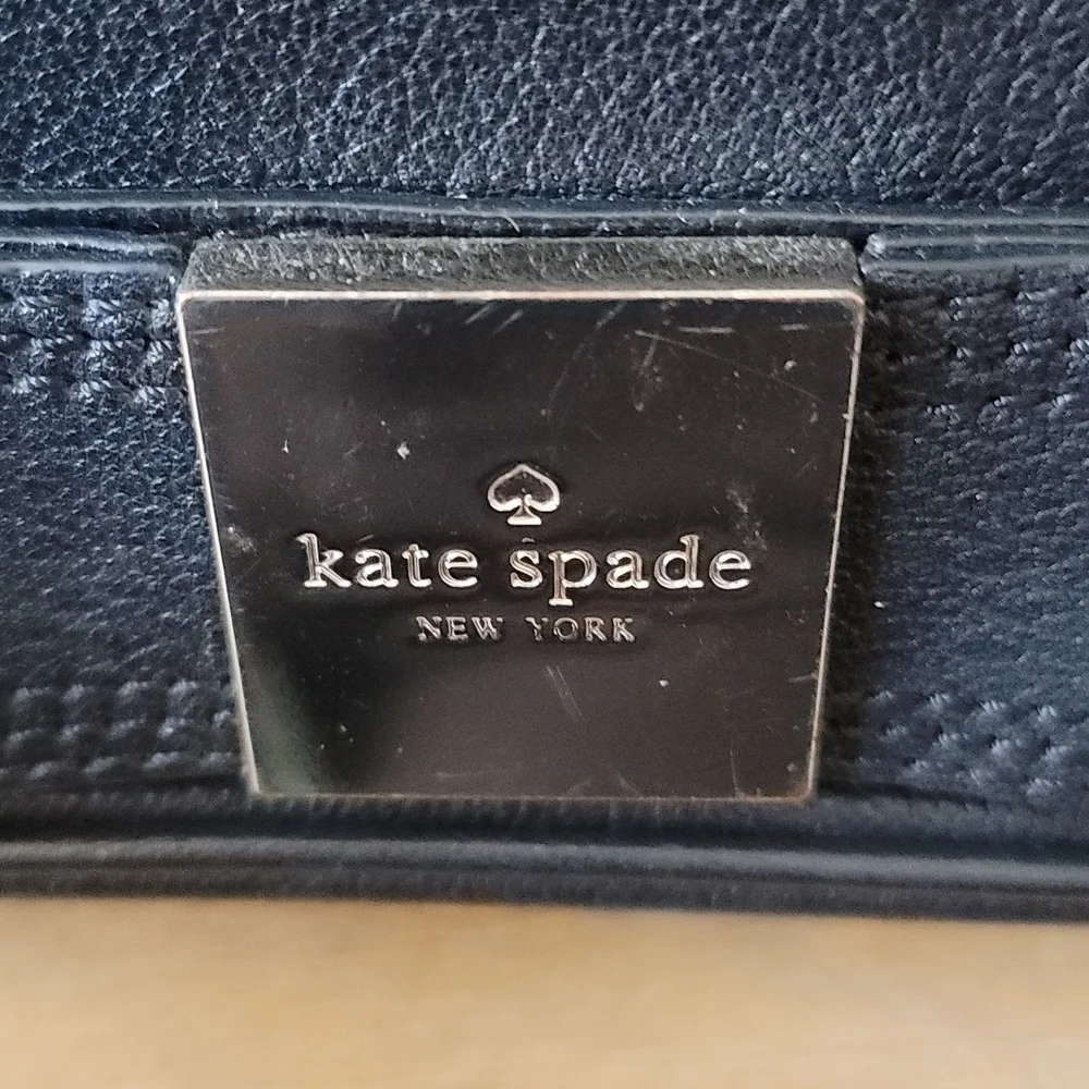 Kate Spade Primrose Hill Kaelin Black Leather Bow Chain Crossbody Bag